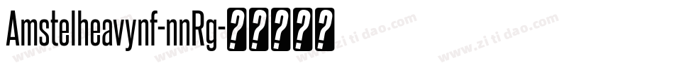 Amstelheavynf-nnRg字体转换