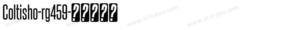 Coltisho-rg459字体转换