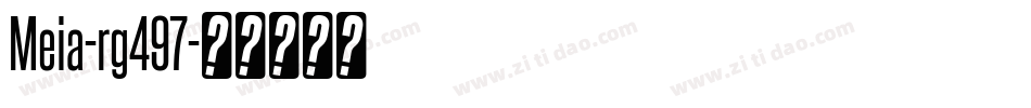 Meia-rg497字体转换