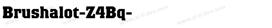 Brushalot-Z4Bq字体转换