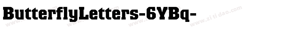 ButterflyLetters-6YBq字体转换
