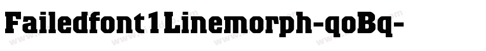 Failedfont1Linemorph-qoBq字体转换
