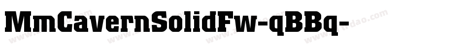 MmCavernSolidFw-qBBq字体转换