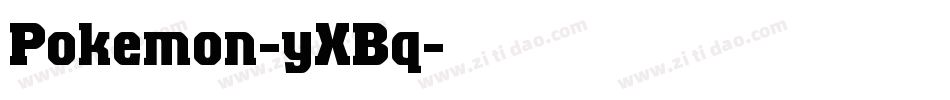 Pokemon-yXBq字体转换