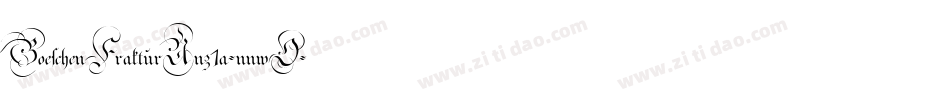 GoeschenFrakturUnz1a-nnwO字体转换