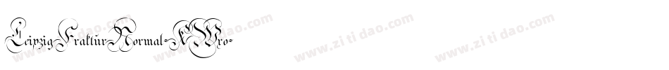 LeipzigFrakturNormal-KWxo字体转换