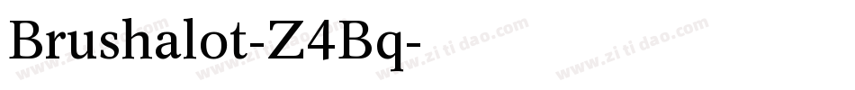 Brushalot-Z4Bq字体转换