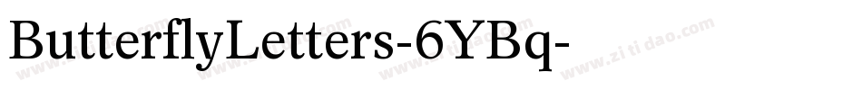 ButterflyLetters-6YBq字体转换