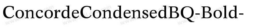 ConcordeCondensedBQ-Bold字体转换