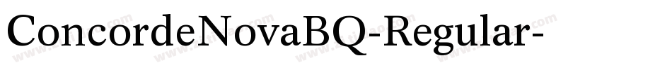 ConcordeNovaBQ-Regular字体转换