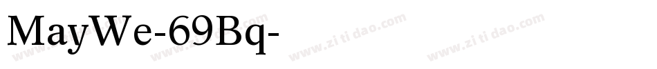 MayWe-69Bq字体转换