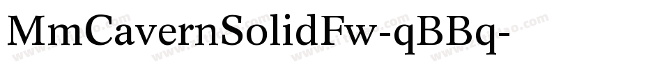 MmCavernSolidFw-qBBq字体转换