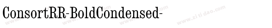 ConsortRR-BoldCondensed字体转换