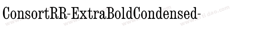ConsortRR-ExtraBoldCondensed字体转换