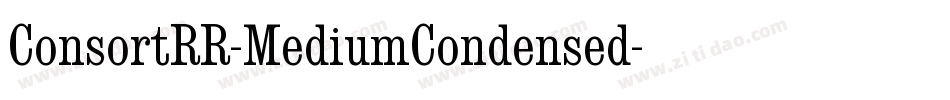 ConsortRR-MediumCondensed字体转换
