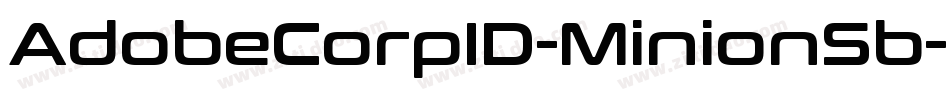 AdobeCorpID-MinionSb字体转换