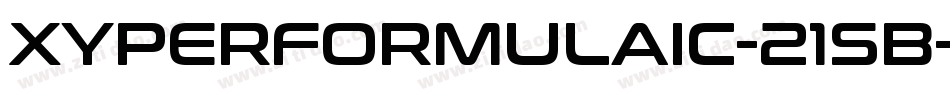 XYPERFORMULAIC-21SB字体转换