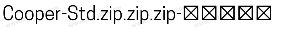 Cooper-Std.zip.zip.zip字体转换