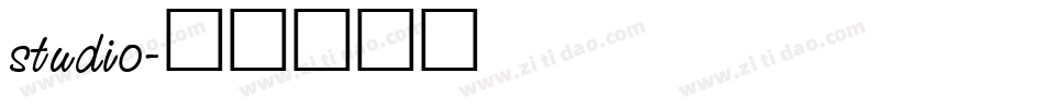 studio字体转换