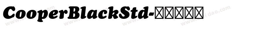 CooperBlackStd字体转换