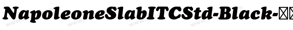 NapoleoneSlabITCStd-Black字体转换