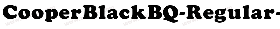 CooperBlackBQ-Regular字体转换