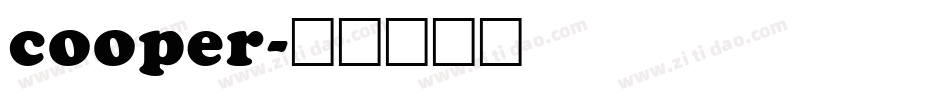 cooper字体转换