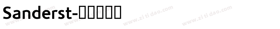 Sanderst字体转换