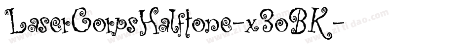 LaserCorpsHalftone-x3oBK字体转换