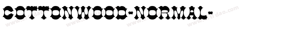 Cottonwood-Normal字体转换