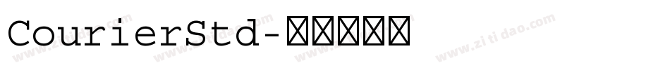 CourierStd字体转换