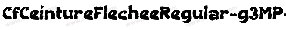 CfCeintureFlecheeRegular-g3MP字体转换