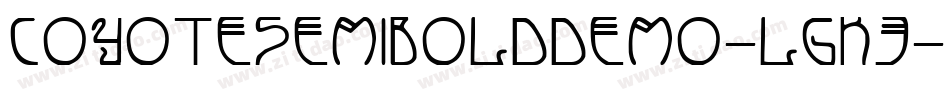CoyoteSemibolddemo-LgK3字体转换