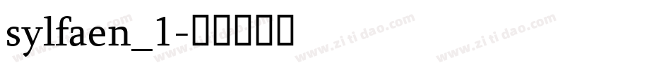 sylfaen_1字体转换