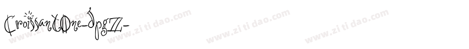 CroissantOne-dpgZ字体转换