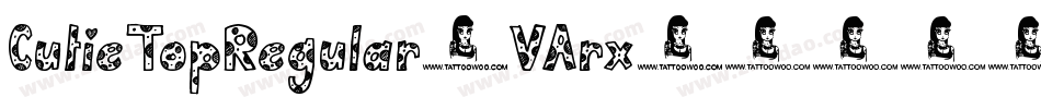 CutieTopRegular-VArx字体转换
