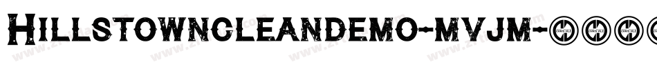Hillstowncleandemo-mvjm字体转换