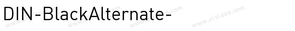 DIN-BlackAlternate字体转换