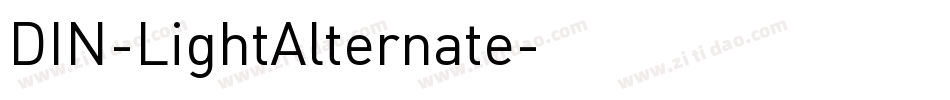DIN-LightAlternate字体转换