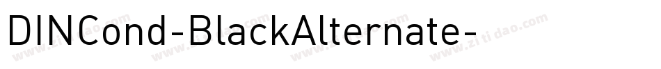 DINCond-BlackAlternate字体转换