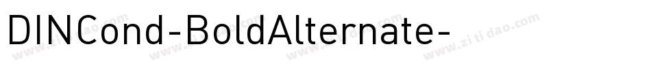 DINCond-BoldAlternate字体转换
