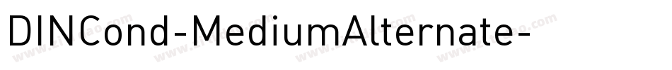 DINCond-MediumAlternate字体转换