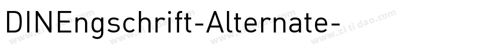 DINEngschrift-Alternate字体转换