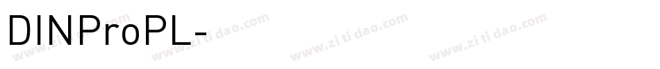 DINProPL字体转换