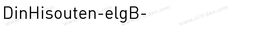 DinHisouten-elgB字体转换