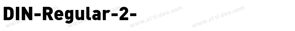 DIN-Regular-2字体转换