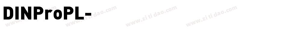 DINProPL字体转换
