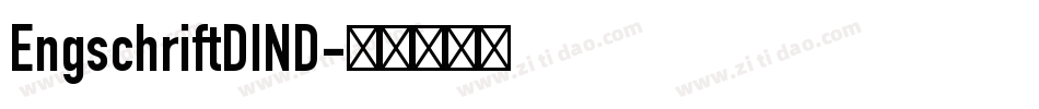 EngschriftDIND字体转换
