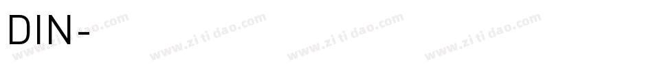 DIN字体转换