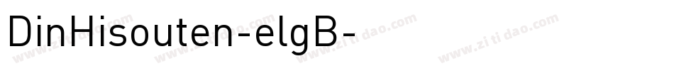 DinHisouten-elgB字体转换